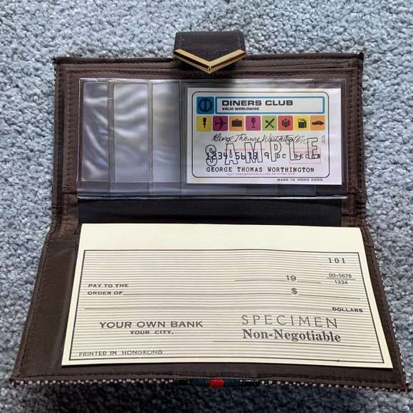 Tweed Checkbook Clutch Wallet - Picture 6 of 6